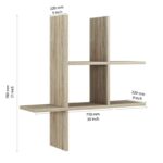 Ραφιέρα Valle δρυς μελαμίνη 75x22x78εκ ed10263 - Image 3