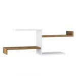 Ράφι τοίχου Derosso καρυδί μελαμίνη 105x22x40cm ed10264 - Image 4