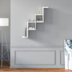 Ράφι τοίχου Carotti άσπρη μελαμίνη 80x22x95cm ed10265