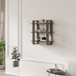 Ραφιέρα Duomo καρυδί μελαμίνη 70x22x72εκ ed10266 - Image 3