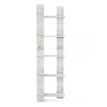 Βιβλιοθήκη Reeta άσπρο μαρμάρο μελαμίνη 45x25x160εκ ed10268 - Image 3