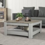 Τραπεζάκι σαλονιού Grado γκρι oak 89x89x46cm ed10272