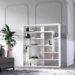 Βιβλιοθήκη Sebastian άσπρο μελαμίνη 120x22x132εκ ed10276 - Image 5