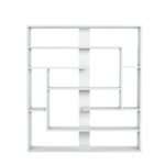 Βιβλιοθήκη Sebastian άσπρο μελαμίνη 120x22x132εκ ed10276 - Image 4