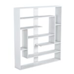 Βιβλιοθήκη Sebastian άσπρο μελαμίνη 120x22x132εκ ed10276 - Image 3