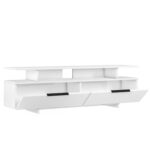 Έπιπλο τηλεόρασης Sogno λευκό γκρι καρυδί 150x35x47cm ed10278 - Image 5