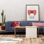 Τραπέζι σαλονιού Nuguso άσπρο καρυδί μελαμίνη 90x40x42εκ ed10279