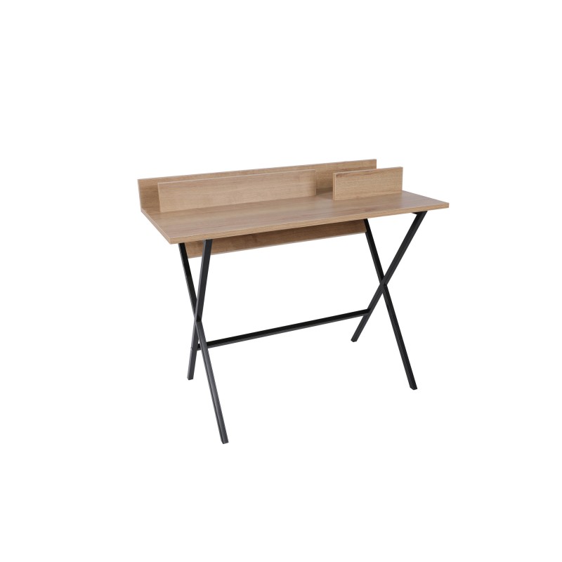 10286_0-800x800 Γραφείο Lezione 100x89x50cm oak μαύρο ed10286 - Image 1