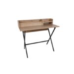 Γραφείο Lezione 100x89x50cm oak μαύρο ed10287 - Image 4