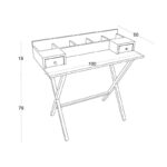 Κονσόλα Athina 100x89x50cm μελαμίνη ed10307 - Image 2