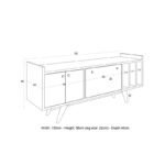 Έπιπλο tv Astana 150x56x40cm μελαμίνη ed10316 - Image 3