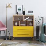 Ντουλάπι Alba δρυς κίτρινο μελαμίνη 70x40x85 6εκ ed10317