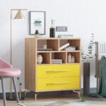 Ντουλάπι Alba δρυς κίτρινο μελαμίνη 70x40x85 6εκ ed10317 - Image 4