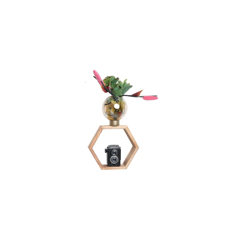 10320_0-800x800 Ραφιέρα τοίχου ξύλινη oak Ares 26x26cm ed10320 - Image 1