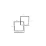 Ραφιέρα τοίχου ξύλινη oak Ares 50x50cm ed10329 - Image 2