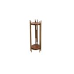 Βοηθητικό τραπέζι Ζin 30x100cm ξύλο και μέταλλο ed10342 - Image 3