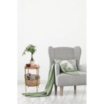 Βοηθητικό τραπέζι Ζin 40x70cm ξύλο και μέταλλο ed10345