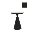 Βοηθητικό μεταλλικό τραπεζάκι Corti μαύρο χρώμα 42x55cm ed10347 - Image 2