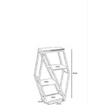 Βοηθητικό τραπέζι Fonto ξύλινο 38x25x90cm ed10358 - Image 2