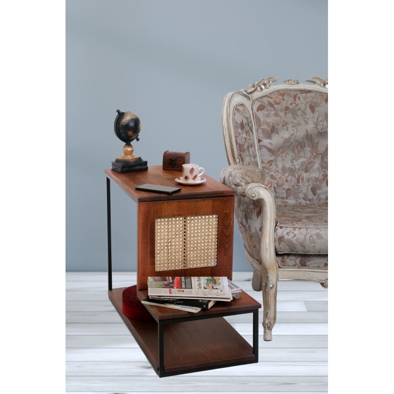 10361_0-800x800 Βοηθητικό τραπέζι Far 37x57x80cm ξύλο μέταλλο ed10361 - Image 1