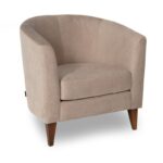 Πολυθρόνα Sonya 80x70x78cm ξύλο ύφασμα κρεμ ed10377 - Image 3