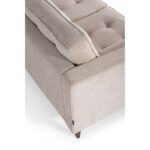 Καναπές διθέσιος Qui κρεμ χρώμα 170x89x80cm ed10384 - Image 4