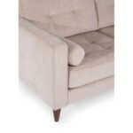 Καναπές διθέσιος Qui κρεμ χρώμα 170x89x80cm ed10384 - Image 3