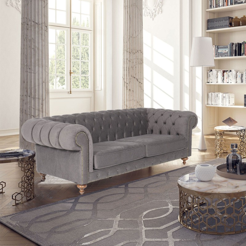 10415_0-800x800 Καναπές διθέσιος Londres 170x102x72cm ξύλο ed10415 - Image 1