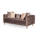 Καναπές διθέσιος Olympus καφέ 204x94x70cm ed10416 - Image 3