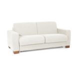 Καναπές κρεβάτι τριθέσιος Kansas κρεμ 200x98x98cm ed10421