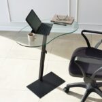 Τραπεζάκι σαλονιού Vale μαύρο μέταλλο γυαλί 70x40x75cm ed10448 - Image 3