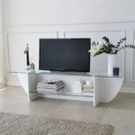 Έπιπλο τηλεόρασης Amalfi λευκό 158x35x40cm ed10458