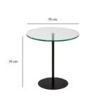 Βοηθητικό τραπέζι Calma μαύρο 50x50x50cm ed10459 - Image 4