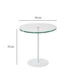 Βοηθητικό τραπέζι Calma λευκό 50x50x50cm ed10465 - Image 3