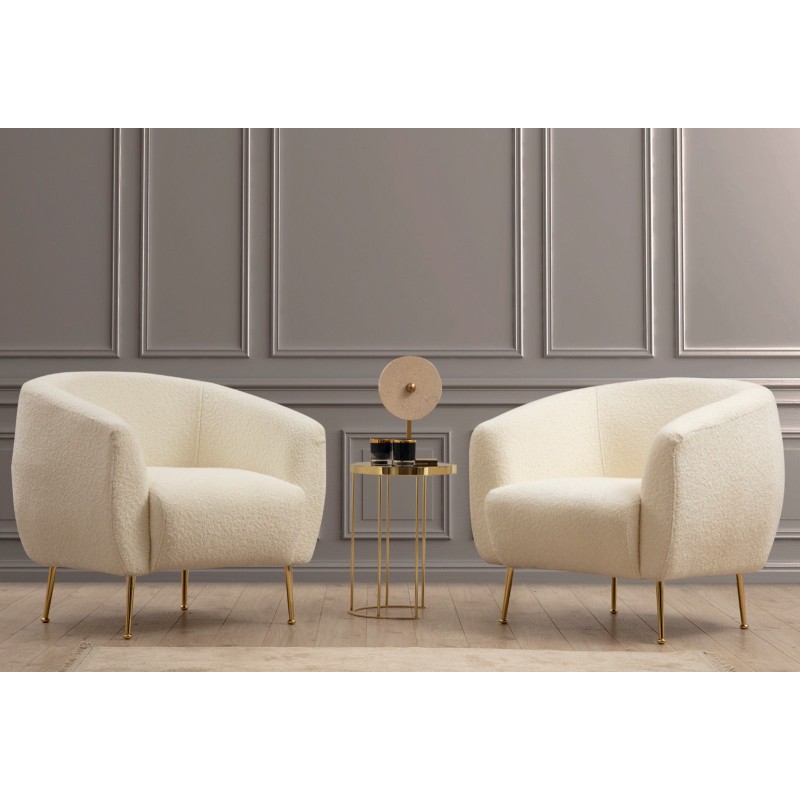 1055_0-800x800 Uscire Πολυθρόνα Ύφασμα ροζ 70x82x82cm ed1055 - Image 1