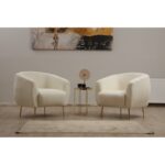 Uscire Πολυθρόνα Ύφασμα ροζ 70x82x82cm ed1055 - Image 2