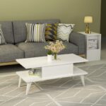 Τραπέζι σαλονιού Beta άσπρο μελαμίνη 90x45x40εκ ed10703