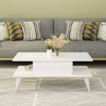 Τραπέζι σαλονιού Beta άσπρο μελαμίνη 90x45x40εκ ed10703 - Image 5