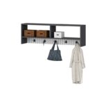 Έπιπλο εισόδου Sarandon ανθρακί άσπρο μελαμίνη 120x22x36 8εκ ed10705 - Image 4