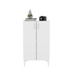 Παπουτσοθήκη Chetri άσπρη μελαμίνη 60x34x105cm ed10721 - Image 4