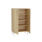 Παπουτσοθήκη Chetri Sapphire Oak μελαμίνη 60x34x105cm ed10722 - Image 3