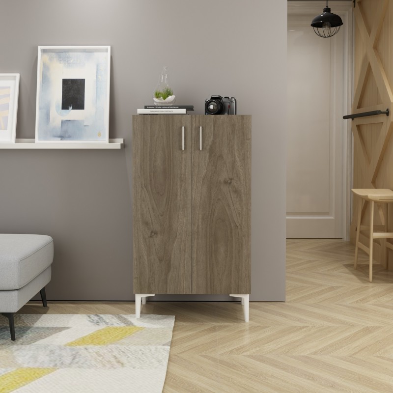 10724_0-800x800 Παπουτσοθήκη Chetri καρυδί μελαμίνη 60x34x105cm ed10724 - Image 1