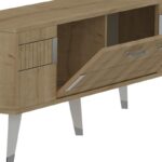 Έπιπλο τηλεόρασης Moda Sapphire Oak ασημί 150x35x53 2cm ed10734 - Image 3