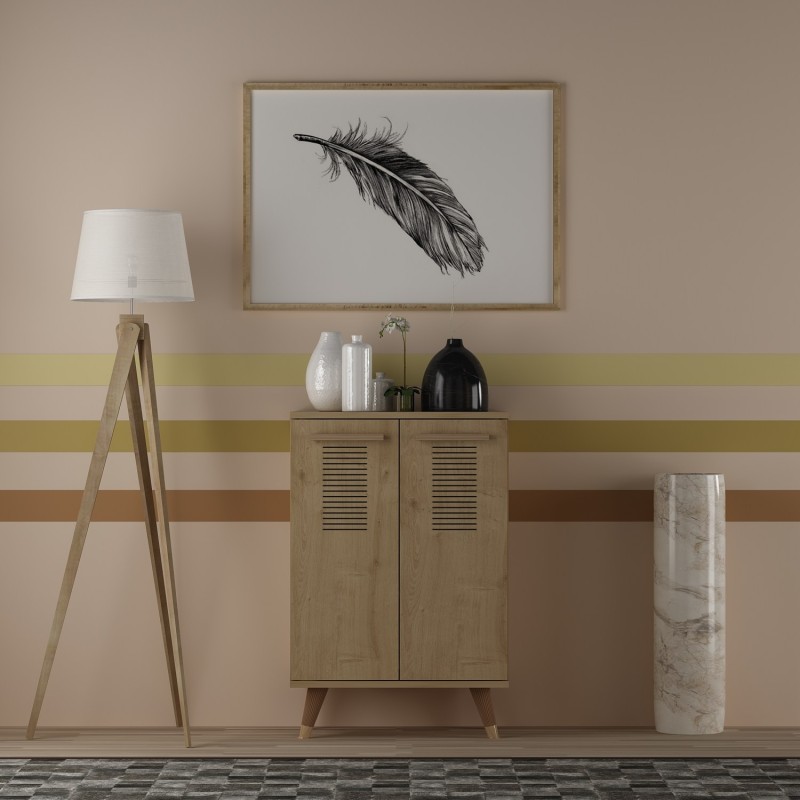 10740_0-800x800 Παπουτσοθήκη Asimo Sapphire Oak 60x35x90 6cm μελαμίνη ed10740 - Image 1