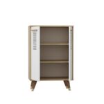 Παπουτσοθήκη Asimo Sapphire Oak άσπρο 60x35x90 6cm μελαμίνη ed10741 - Image 3