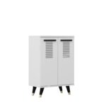 Παπουτσοθήκη Asimo άσπρο 60x35x90 6cm μελαμίνη ed10742 - Image 4