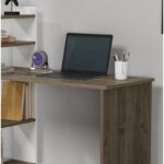 Γραφείο Noi καρυδί λευκό 110x50x70cm μελαμίνη ed10746 - Image 3