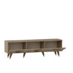 Έπιπλο τηλεόρασης Asimo Sapphire Oak μελαμίνη 150x35x45cm ed10755 - Image 3