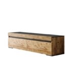 Έπιπλο TV Practico Atlantic Pine ανθρακί 180x46 3x45 4cm ed1075 - Image 3