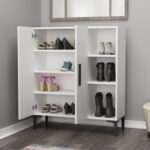 Ντουλάπι παπουτσοθήκη Viva άσπρη μελαμίνη 90x32x105cm ed10761 - Image 4